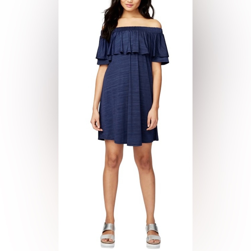 RACHEL Rachel Roy off shoulder nave dress